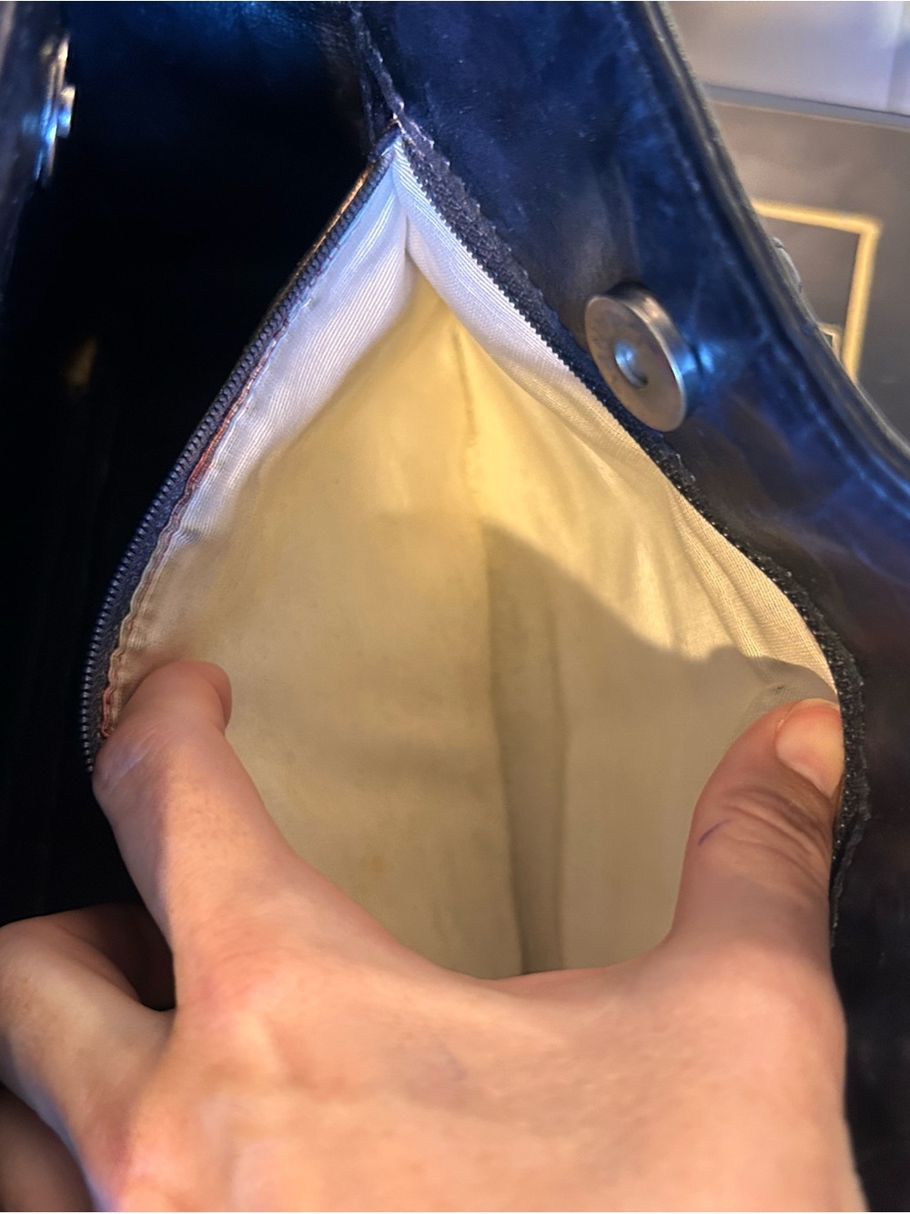 CHANEL Black Quilted Leather Shoulder Tote with Silver Chain - Picture 6 of 16